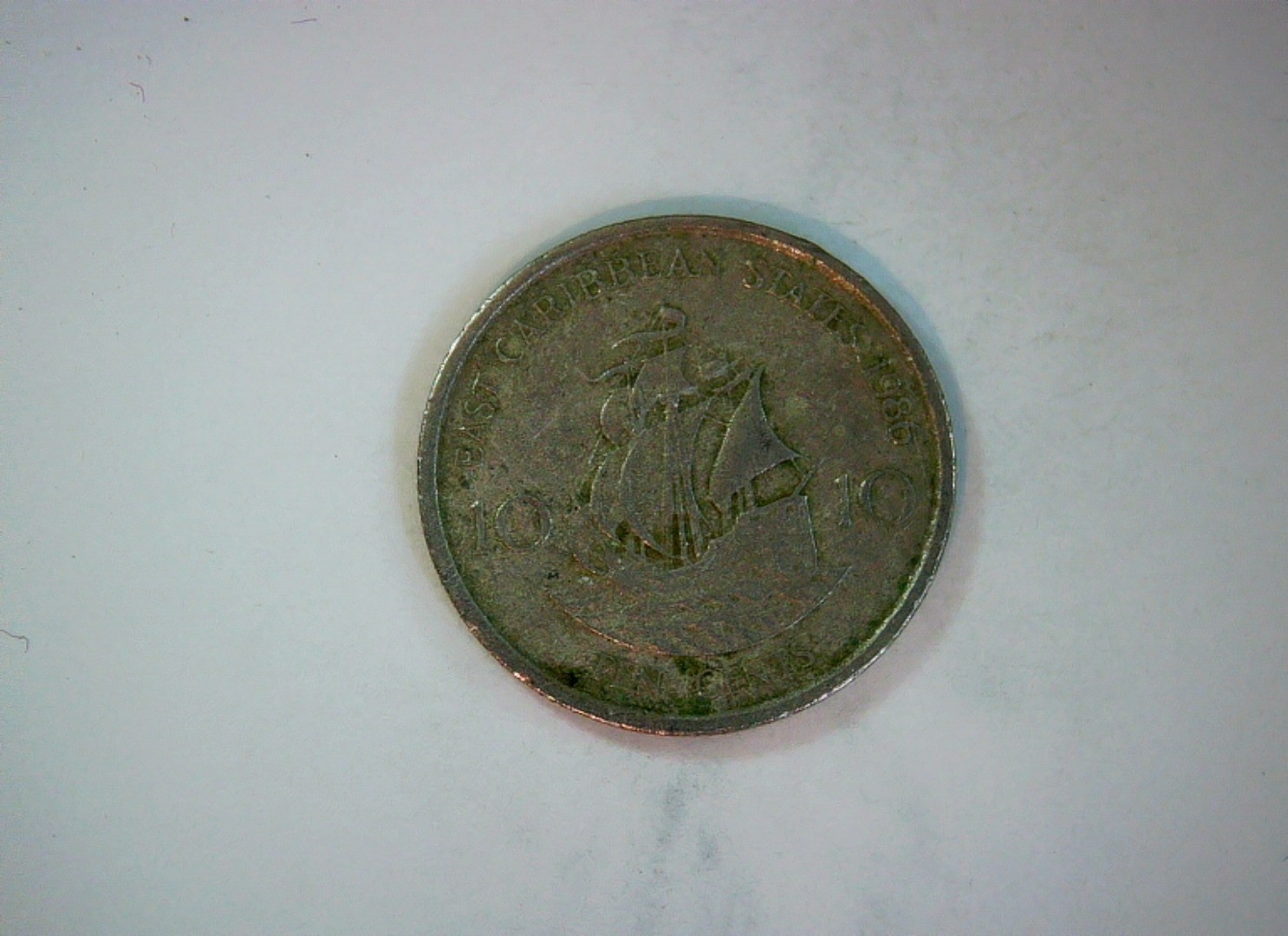 Canada 1986 10 Cents Elizabeth II Canadian dime (Bluenose schooner) Coin
