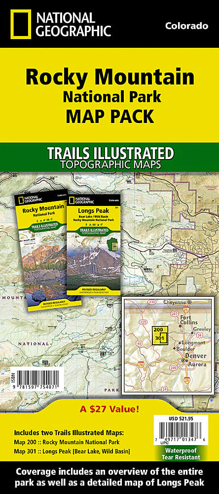 Rocky Mountain National Park: Map Bundle