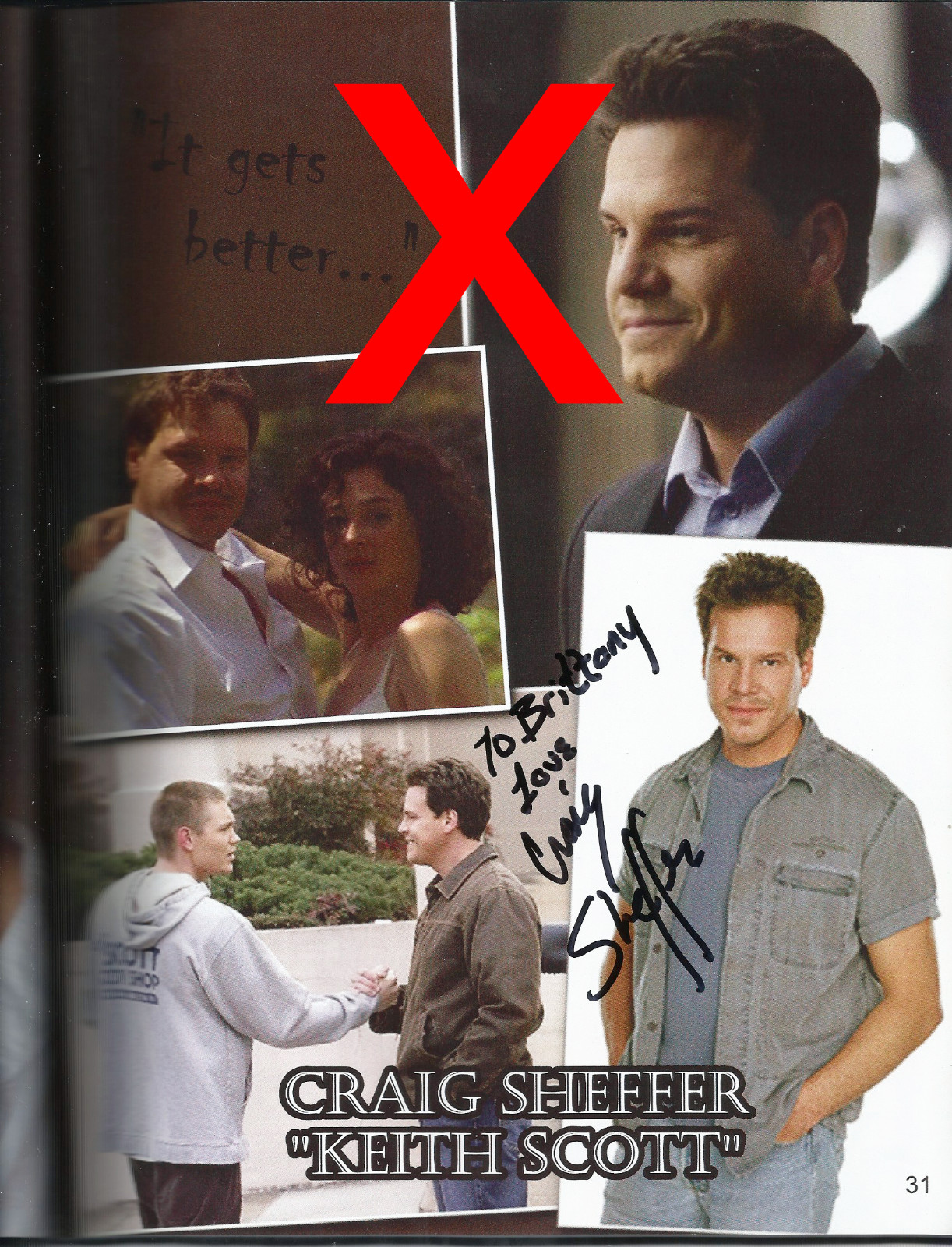 One Tree Hill Craig Sheffer Autographed - 8x10 Photo RP