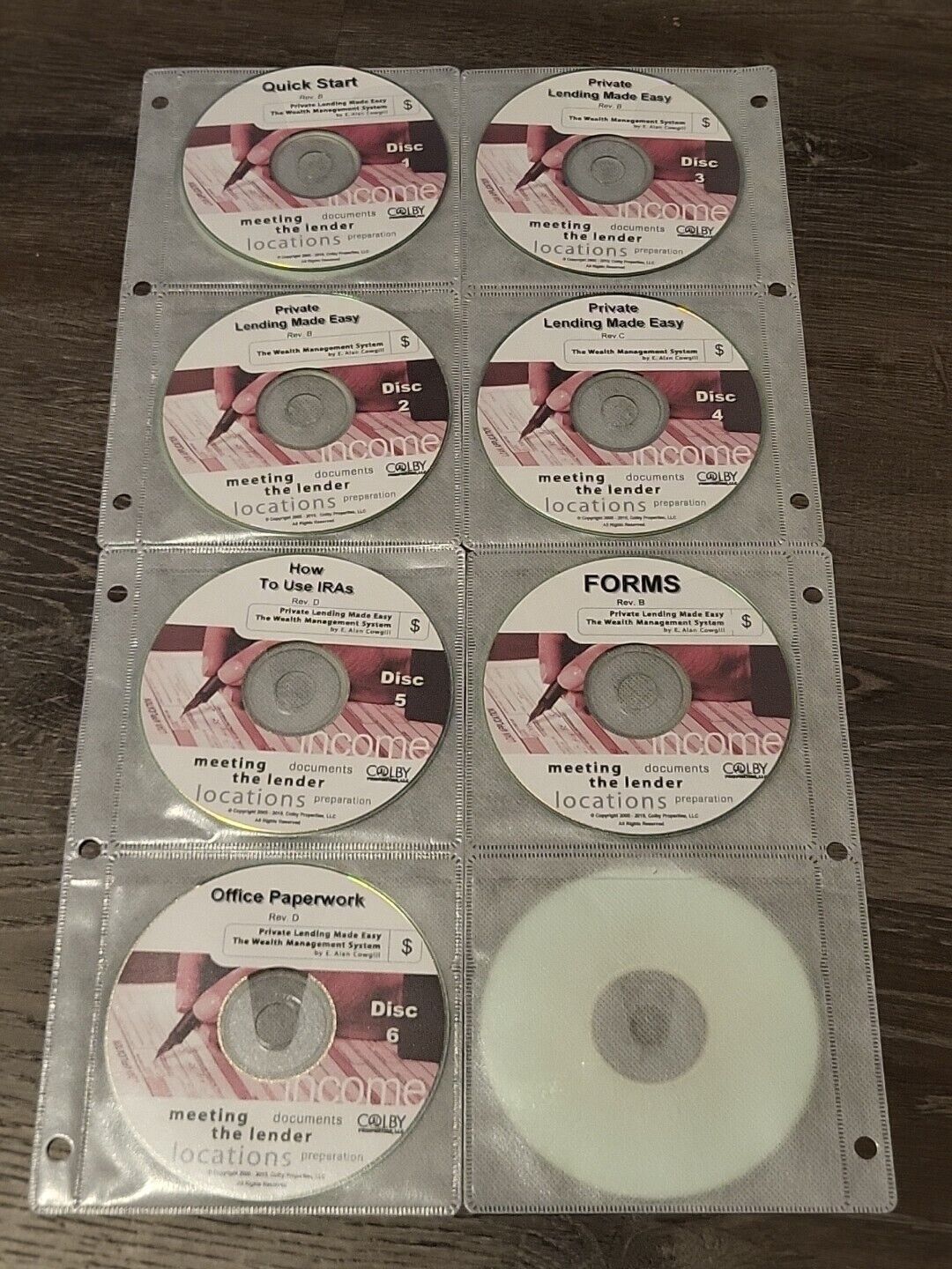 Private Lending Made Easy The Wealth Mangement System Course -Alan Cowgill 7 CDs