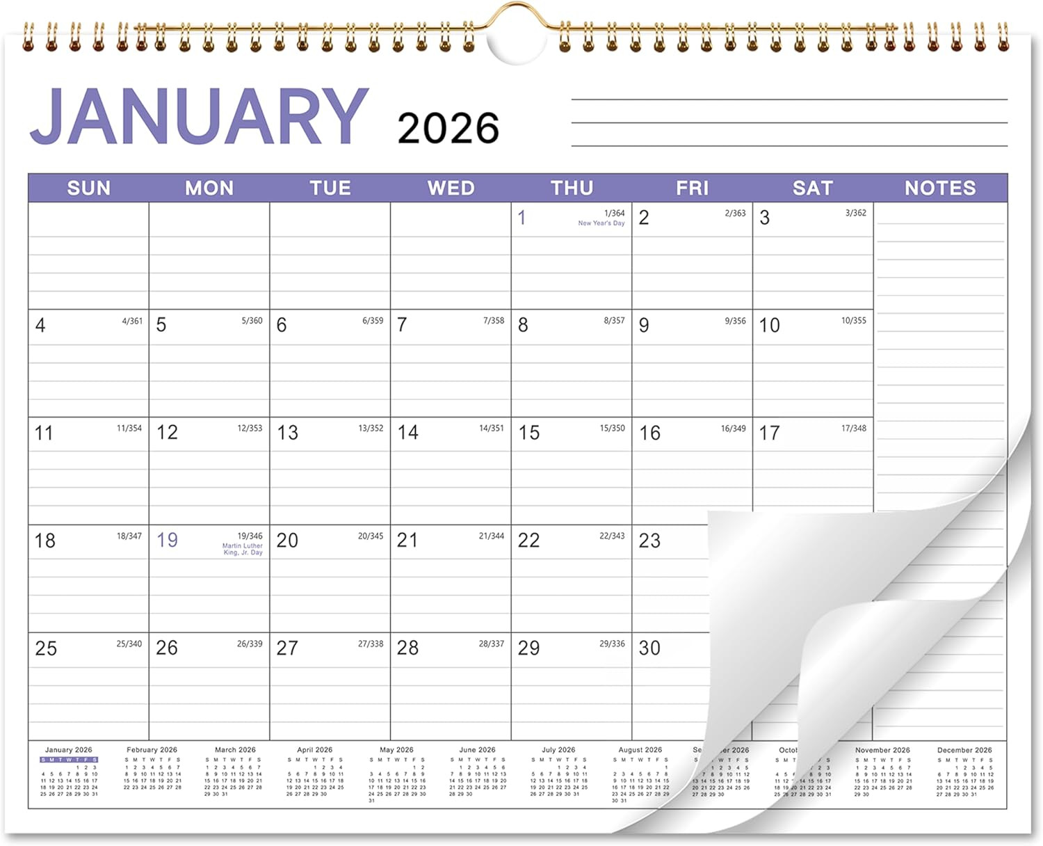 2026 Calendar - 2026 Wall Calendar from Jan. 2026 - Dec. 2026, Wall Calendars 20
