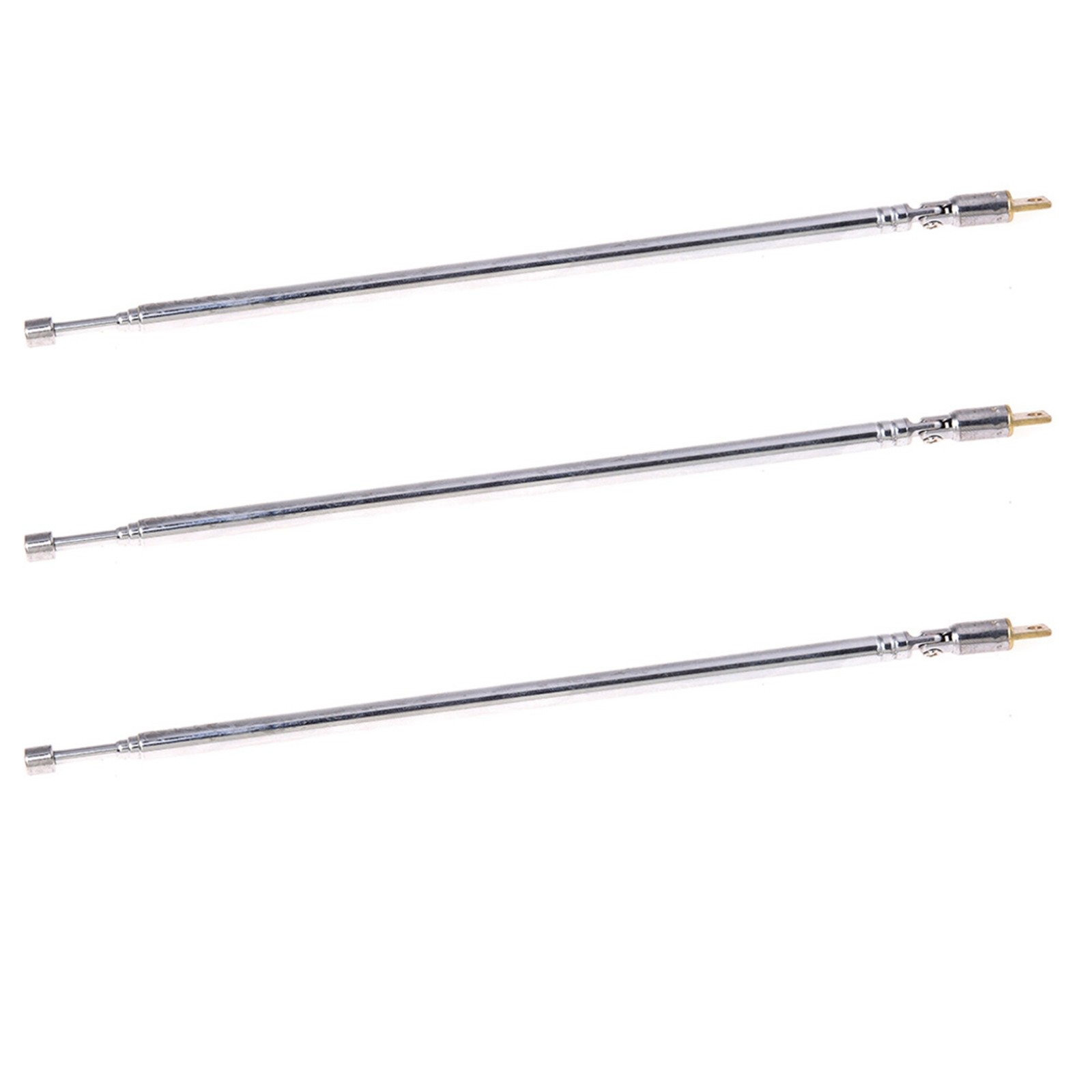 3X, 62cm Long 4 Sections Radio Control AM FM Radio  Telescopic Antenna P9H69400