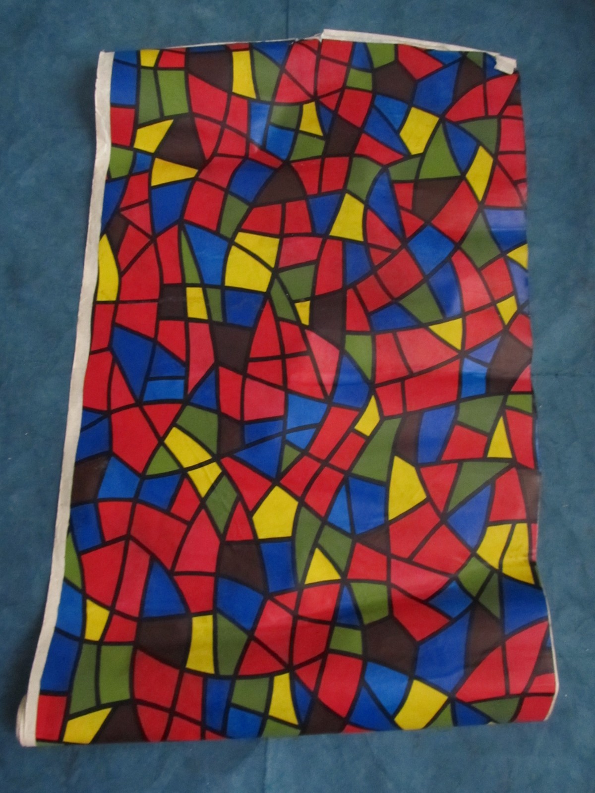 Vintage sheet of "Stained Glass" Con-Tact paper