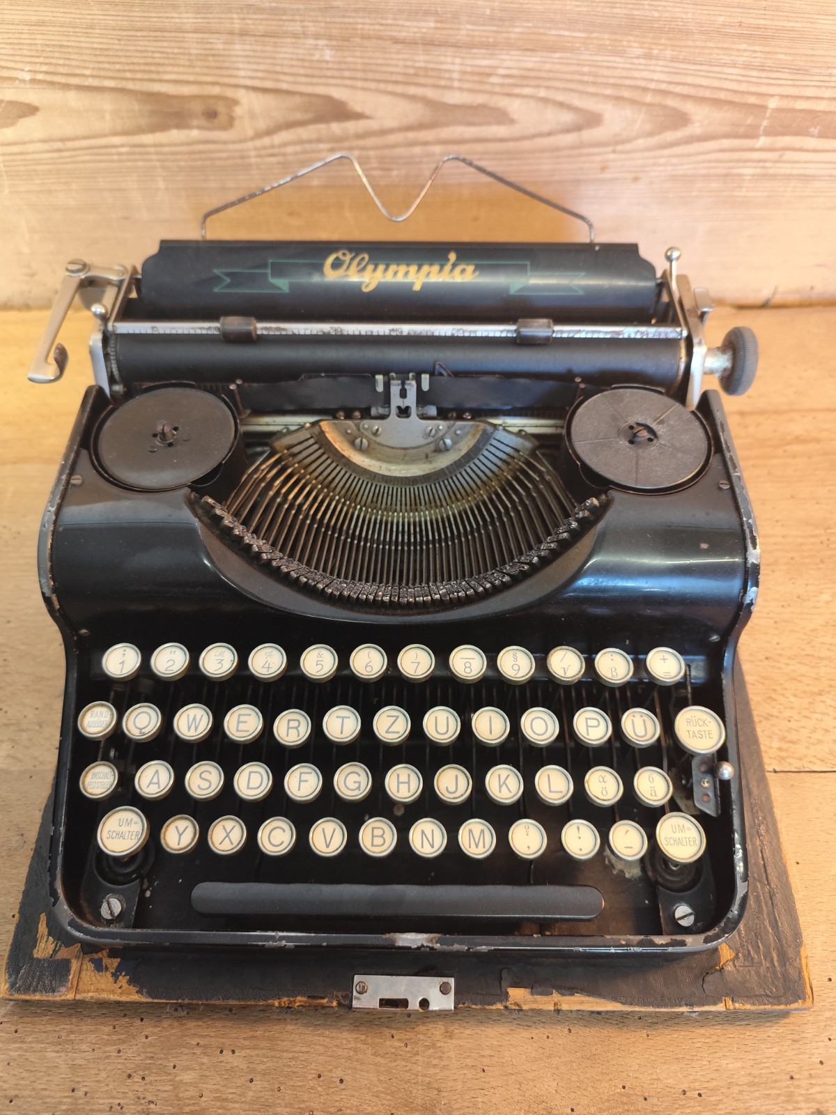 Typewriter Olympia Europa Typewriter Works AG 30s Erfurt Office