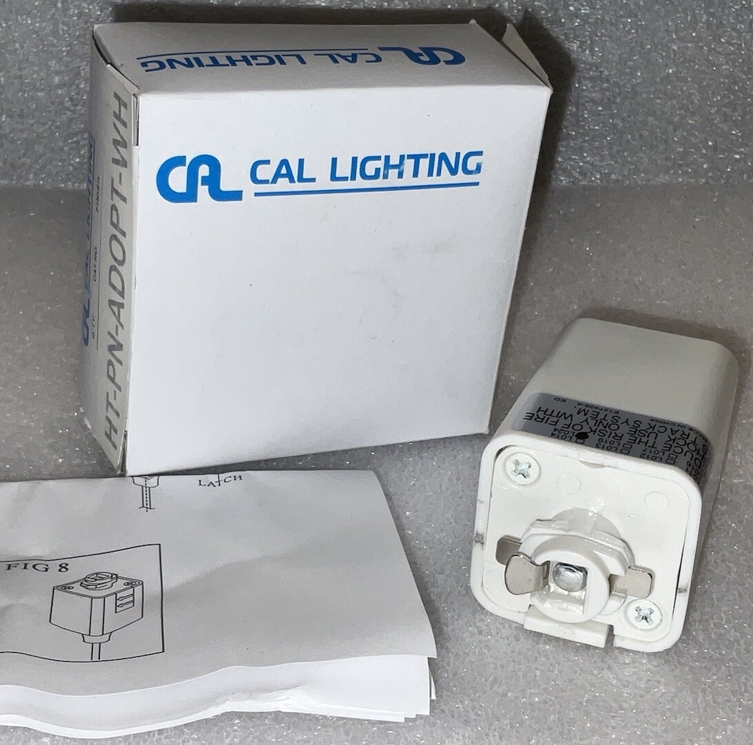 Cal Lighting L024 HT-PN-ADOPT-WH Pendant Track Adapter For HT Track White