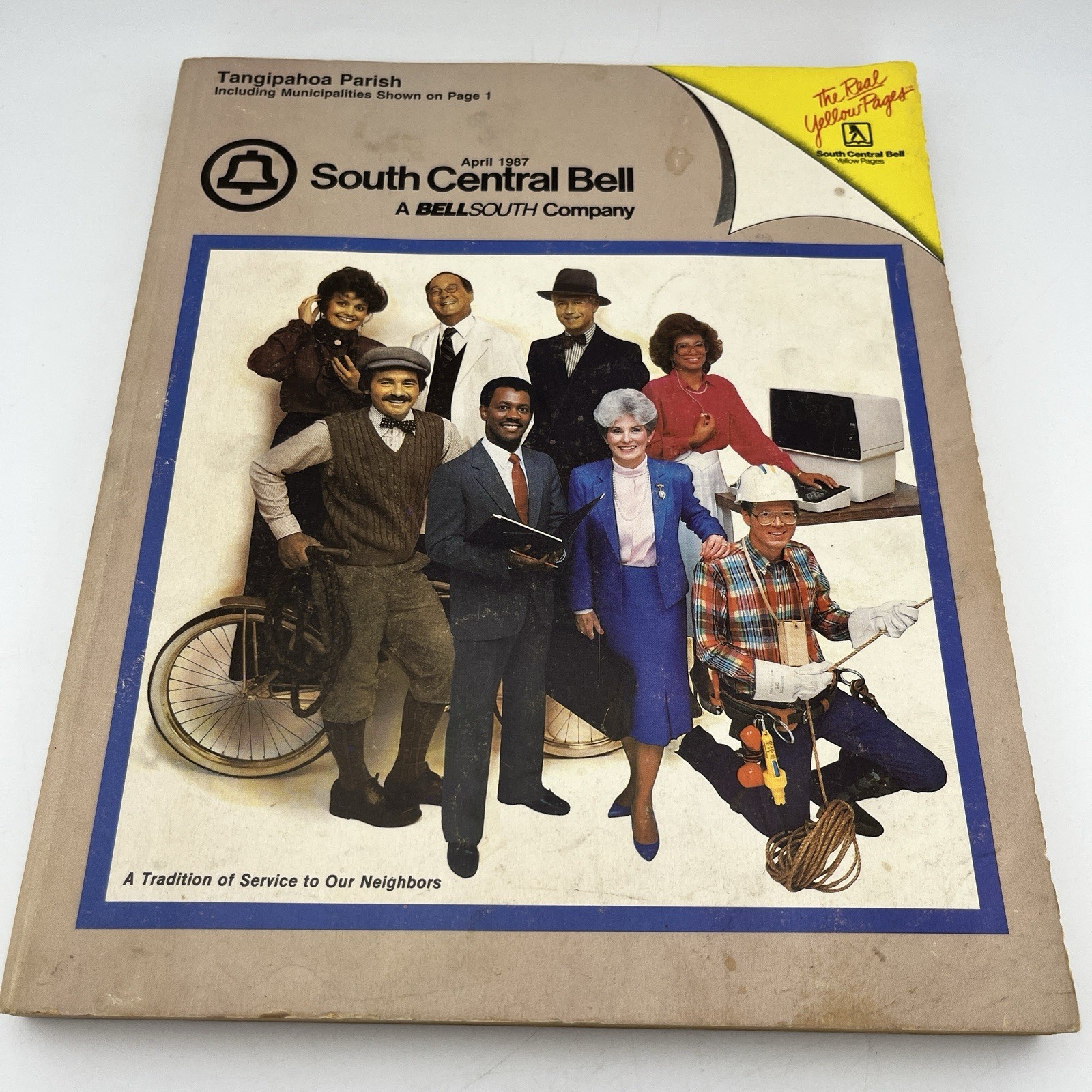 1987 Tangipahoa LA Telephone Directory South Central Bell 11x9x1"