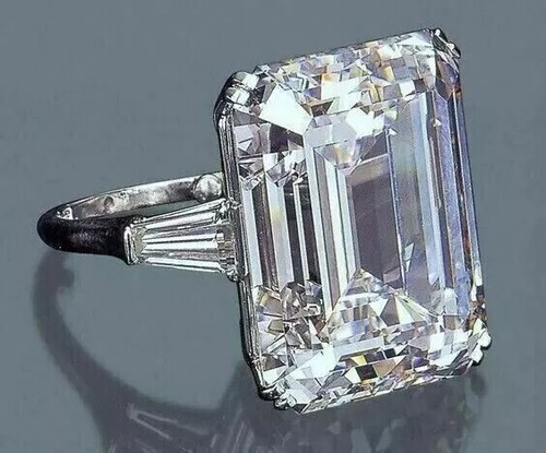 5.5Ct Emerald Cut Lab-Created Diamond Engagement Wedding Ring 14K White Gold FN