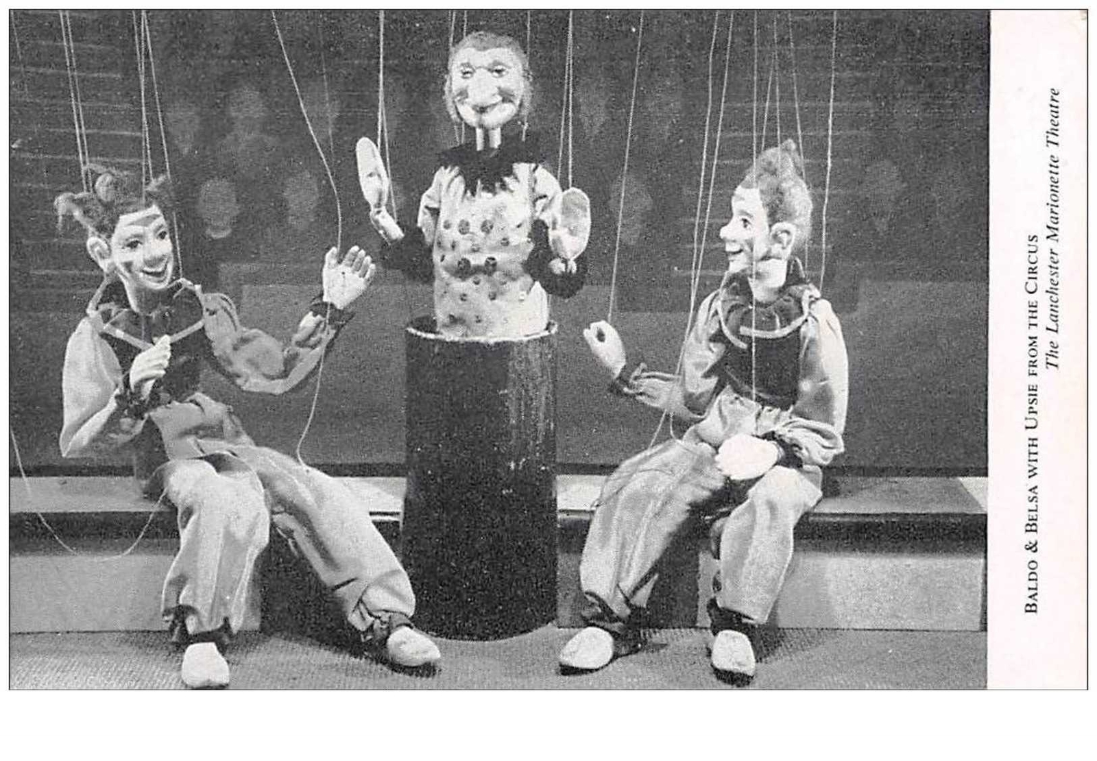 Circus No. 50652 Marionette Theater Baldo And Belsa With Upsie From The Cir