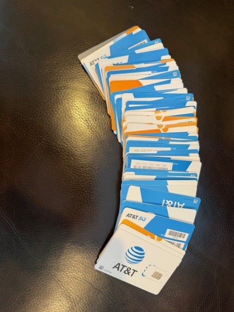 Used ATT activated sim card usa for bypass/testing only (Nano Sim)