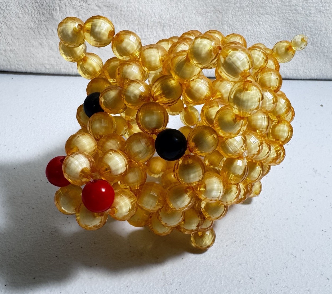 Handmade crystal brown transparent large beads hand-woven lovely  Pig