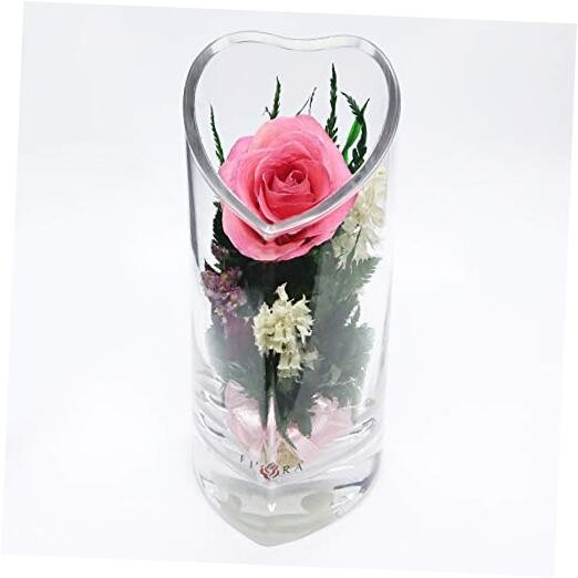  | Long Lasting Roses in a Sealed Glass Vase | Fresh Cut Preserved Roses | 