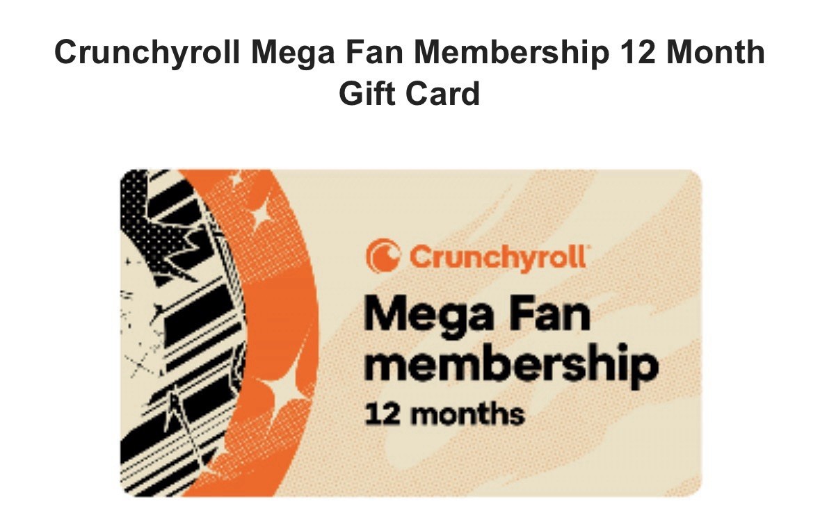 Crunchyroll Fast Access - 1 YEAR - 12 Months - Premium Pro Mega Fan Subscription