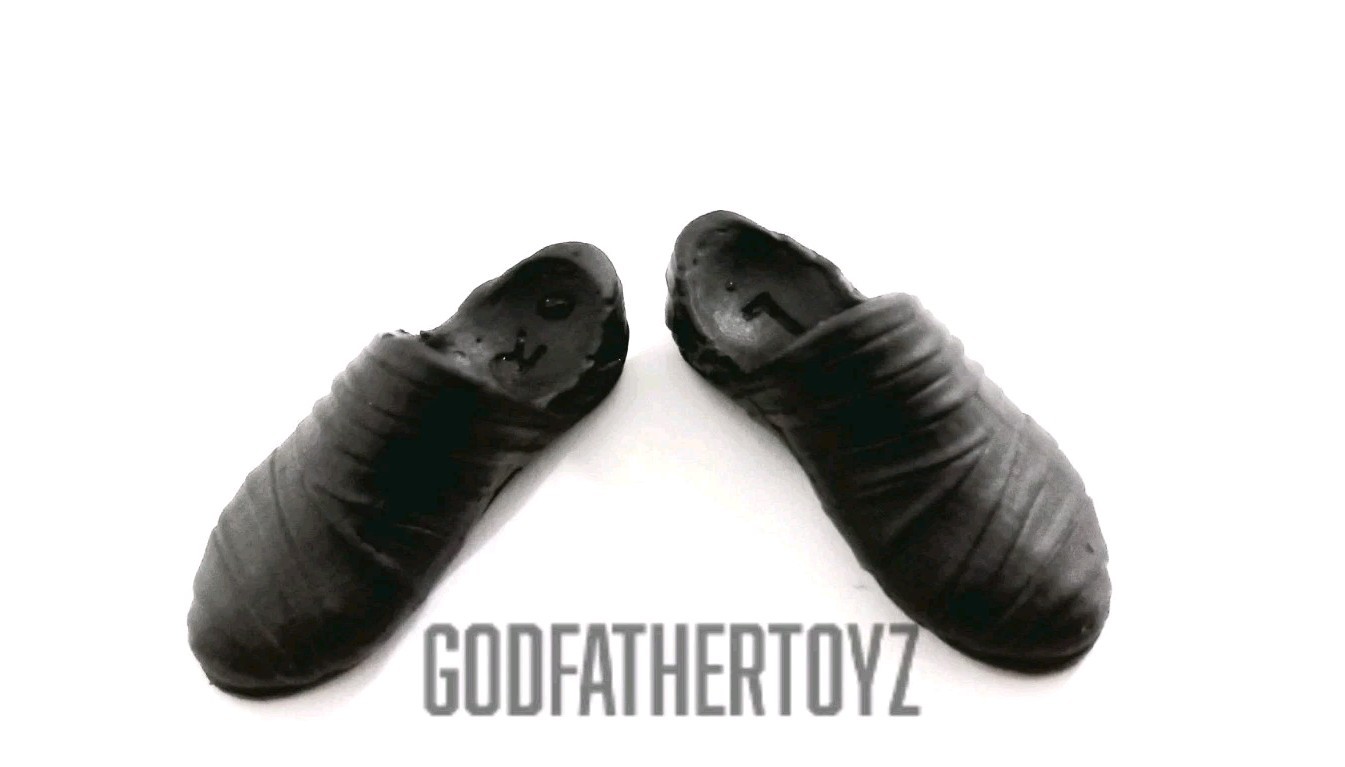 MARVEL LEGENDS MALE BLACK BOOTS FEET FOOT EFFECT ONLY CUSTOM FODDER