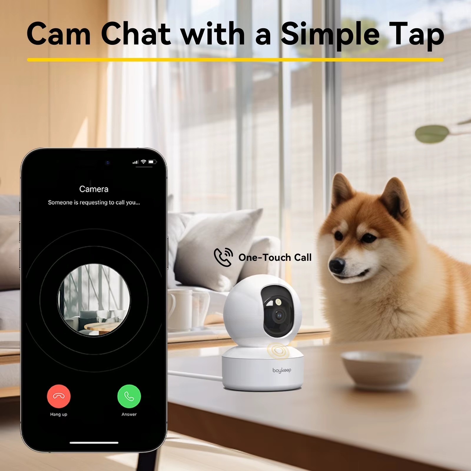 2K Indoor Security Camera Baby Monitor & Pet Cam - 5GHz WiFi Dual Band Motion