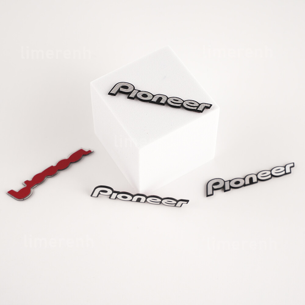 1PCS pioneer metal logo badge replacement piece 55mm X 12mm