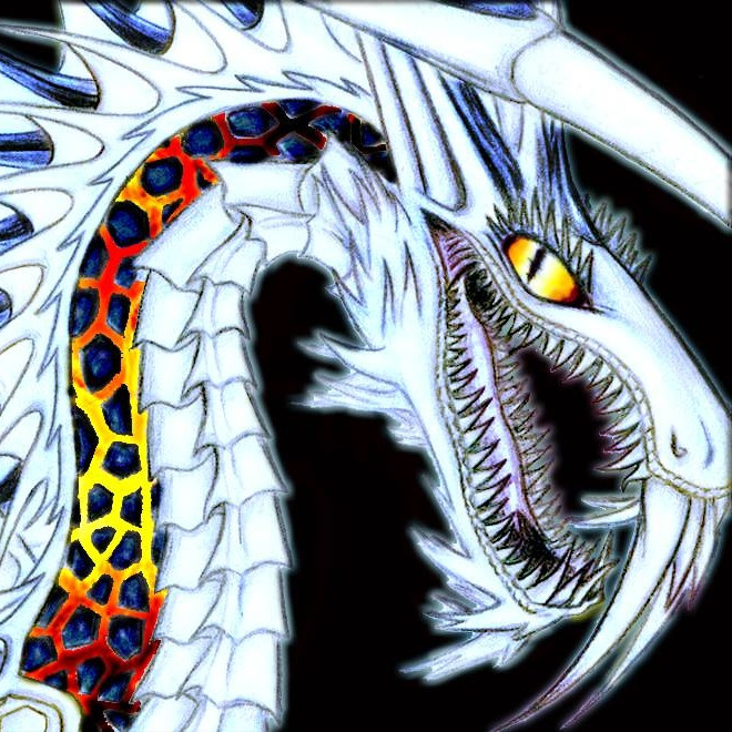 NFT - Anare'il FIRE and ICE Dragon - Fun - Authentic - Affordable - Crypto Art
