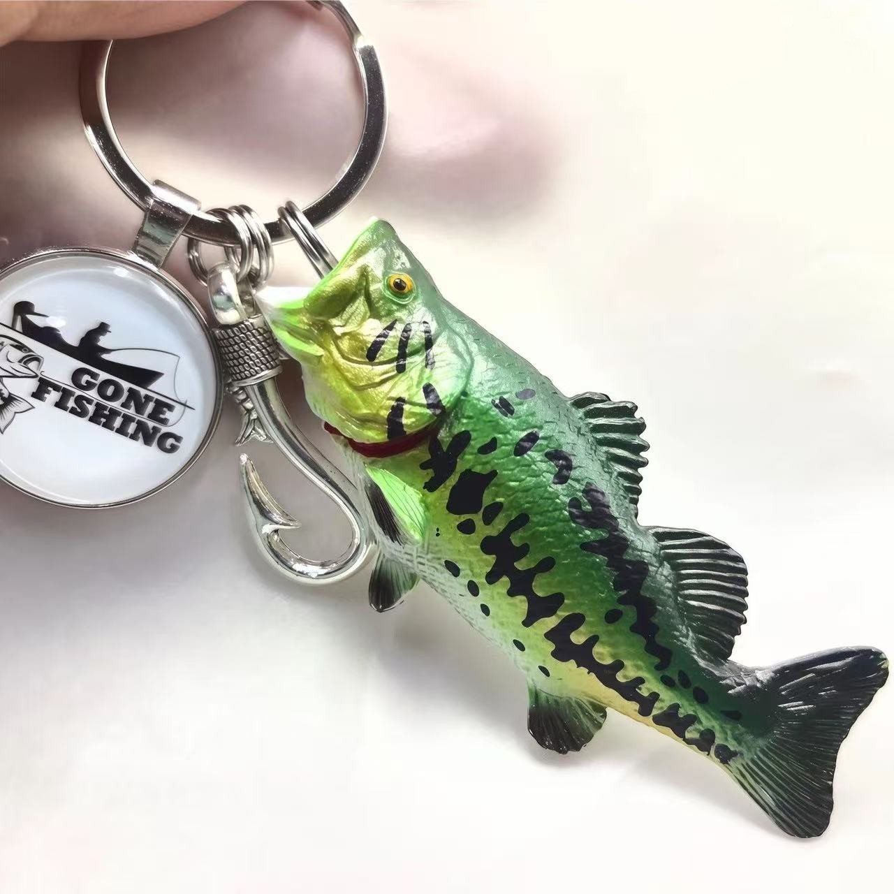 Fishing Lure Keychain Angler Gift Fish Backpack Pendant