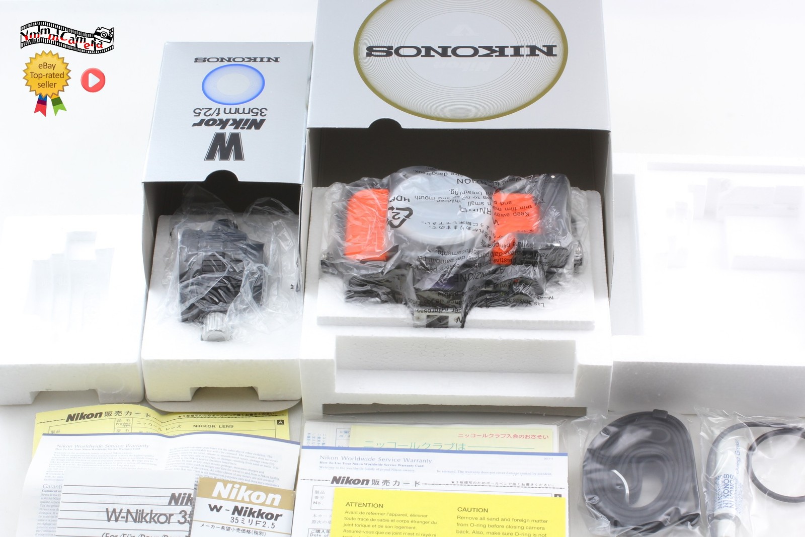 [Unused in Box]  Nikon Nikonos V Orange  Film Camera 35mm F/2.5 Lens  FROM JAPAN