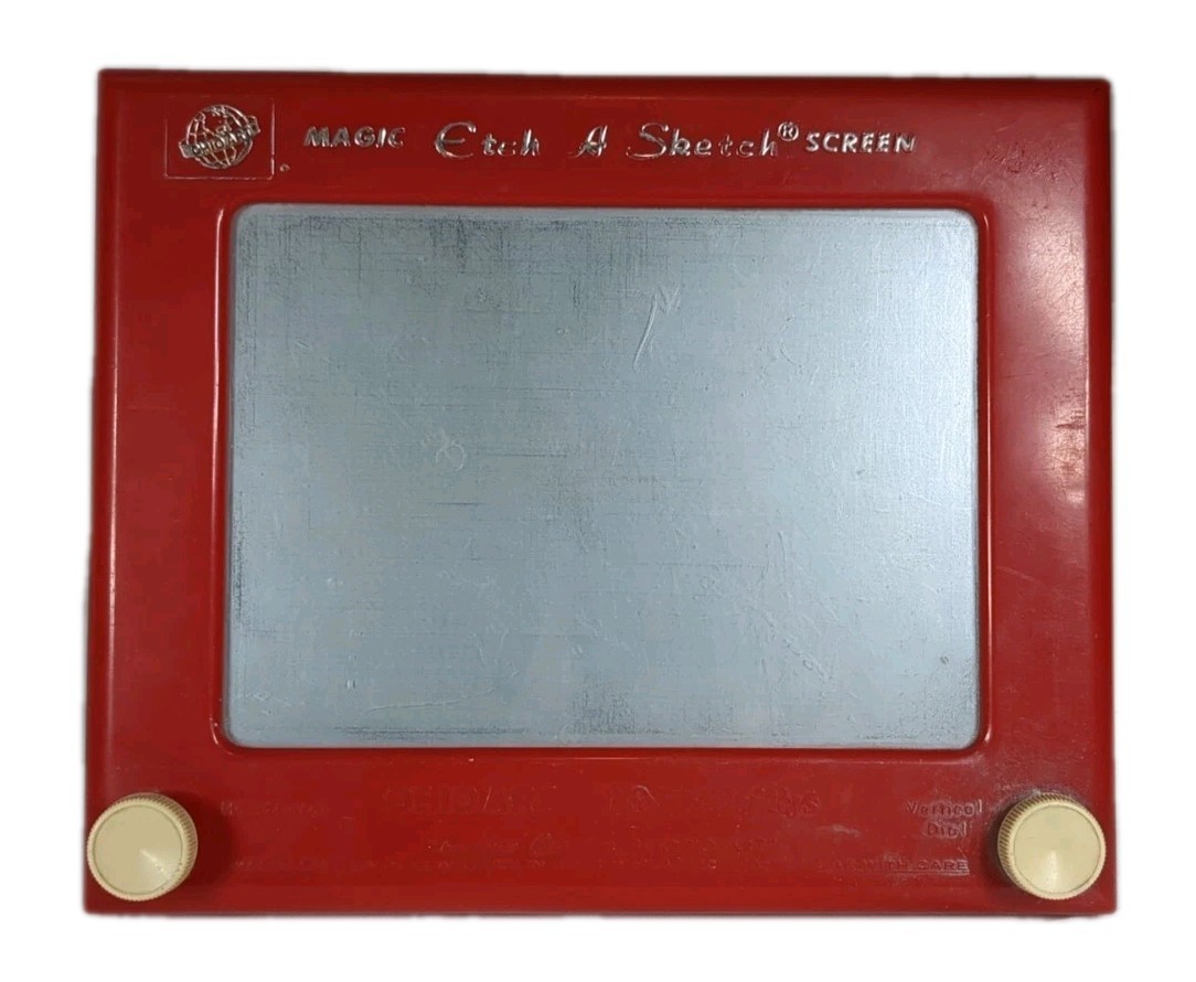 Magic Etch-A-Sketch Model 505 Ohio Art World of Toys 9.5" X 8" WORKS 70s Vintage