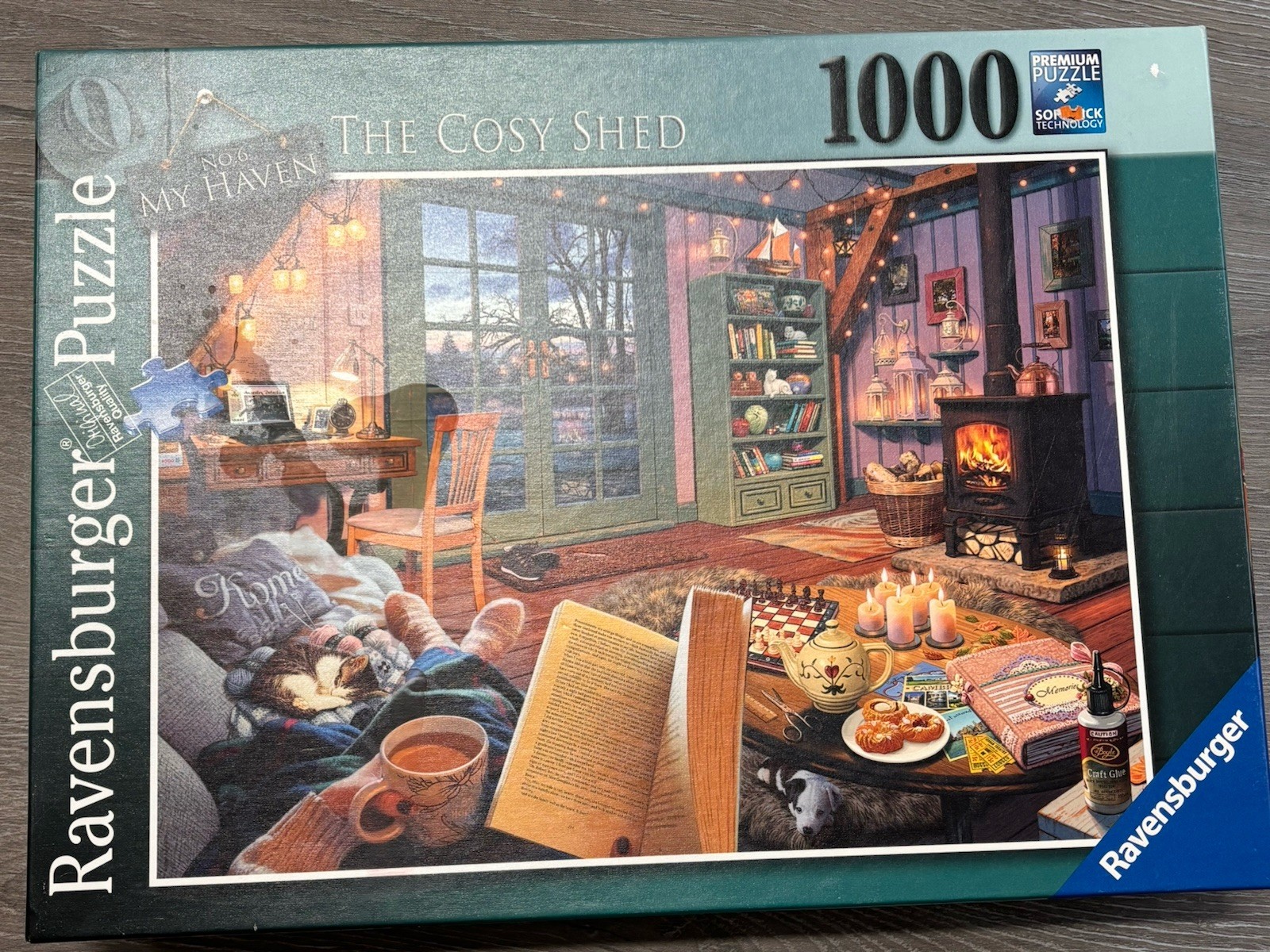 1000 Ravensburger The Cosy Shed Puzzle 15 175 2 Complete w/Poster