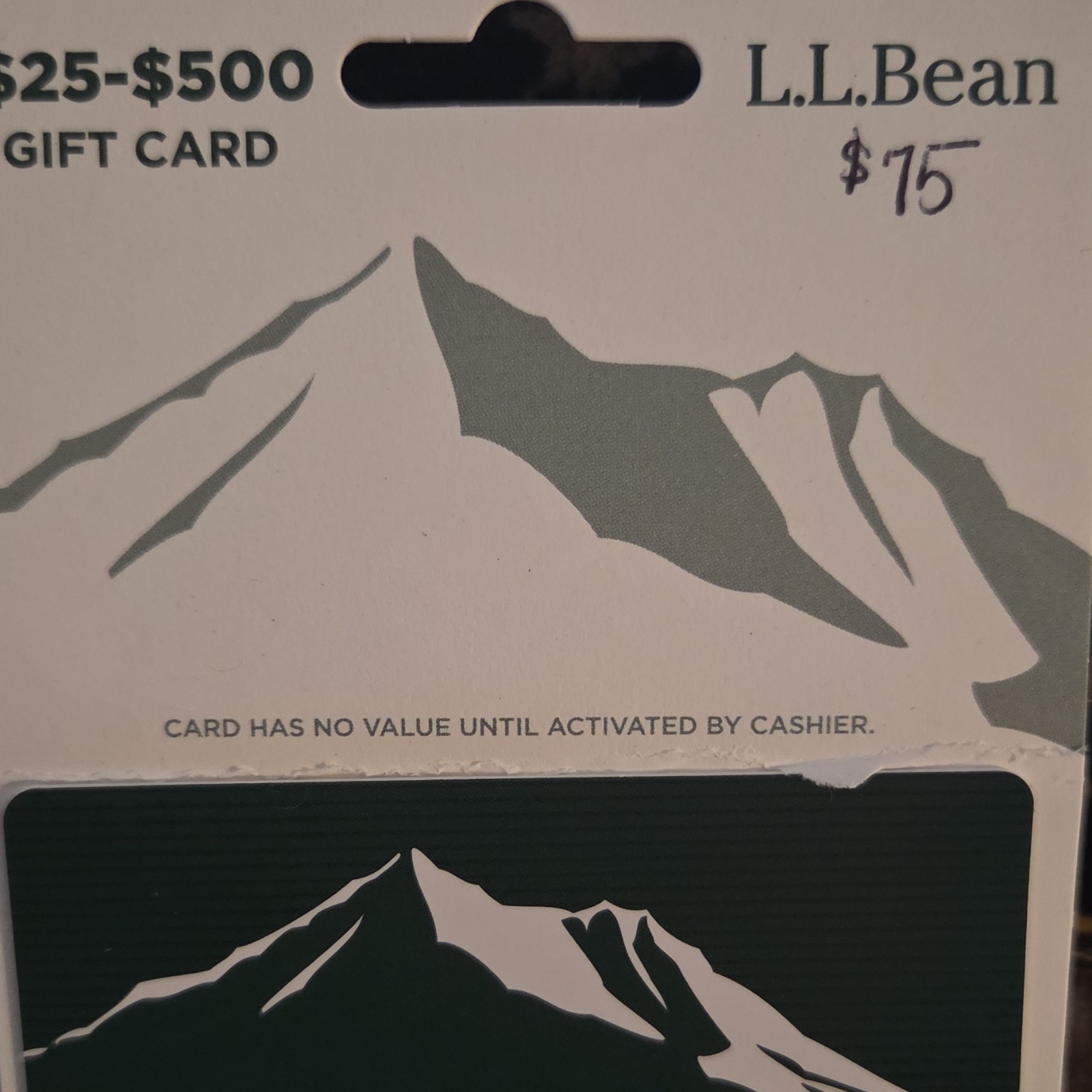 L.L. Bean $75 Gift Card for Clothing – No Expiration. OBO- not shipping. 