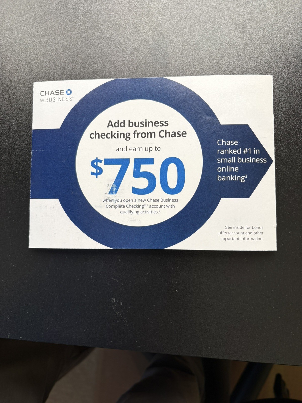 CHASE BANK for BUSINESS CHECKING $750 BONUS COUPON EXP 4/30/2026 PROMO COUPON