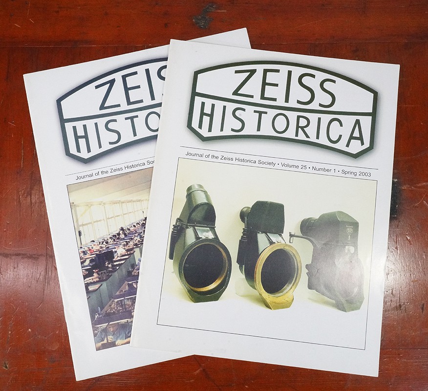 ZEISS HISTORICA SOCIETY JOURNAL, SPRING/FALL 2003, TWO ISSUES/226928
