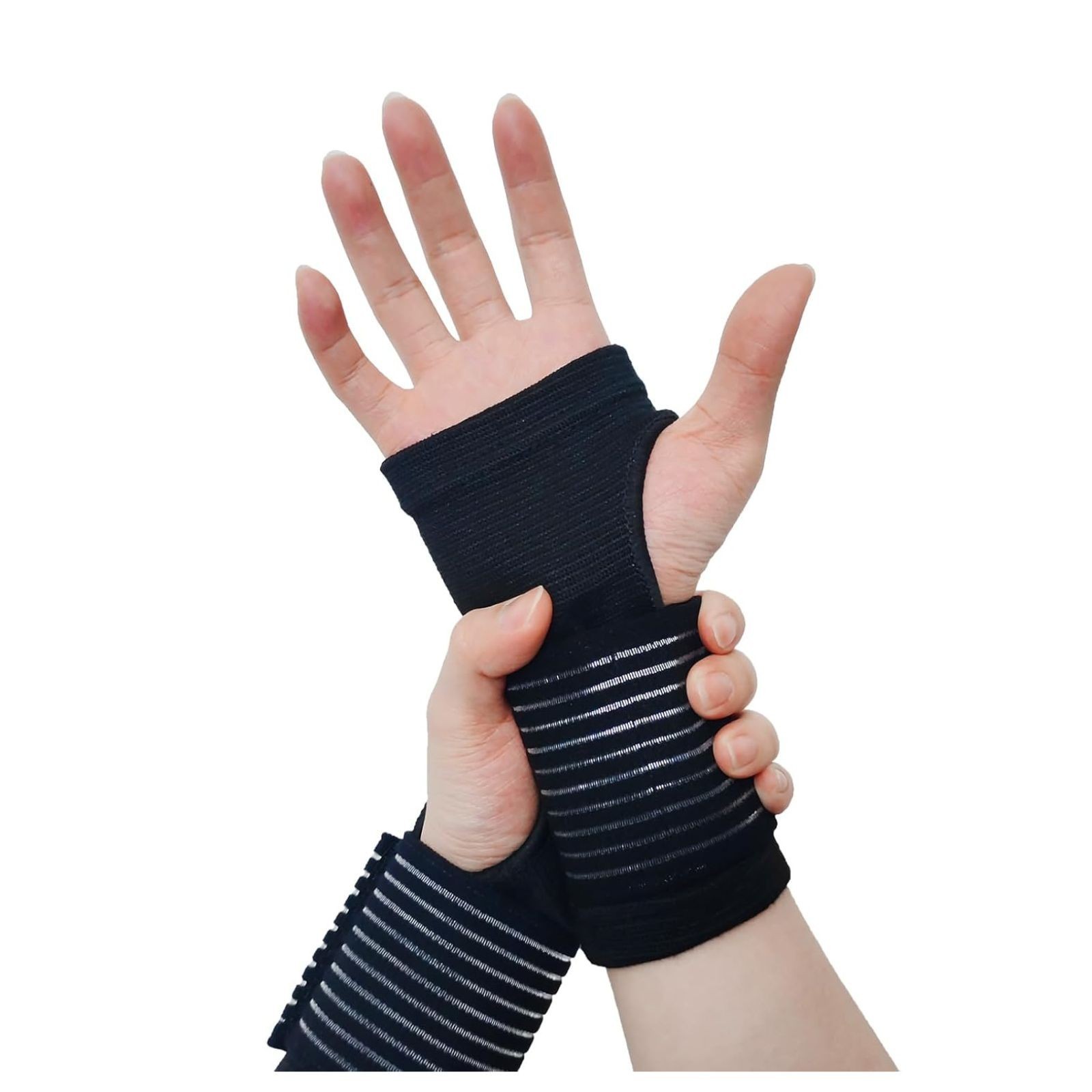 2 Pack Adjustable Wrist Brace Support Splint Compression for Men Women Pain Reli