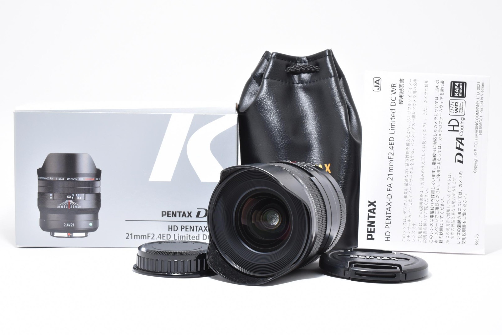 [Opt MINT] Pentax HD D FA 21mm F/2.4 ED DC WR Ltd Black K mount w/Box From JAPAN
