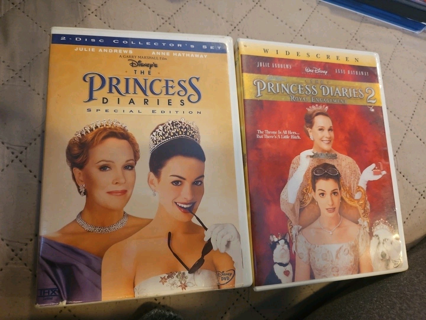 The Princess Diaries (DVD, 2004, 2-Disc Set  & Princess Diaries 2 DVD 