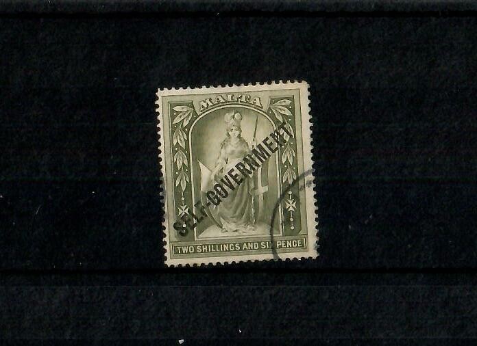 MALTA 1922 2/6d SG 112 FINE USED