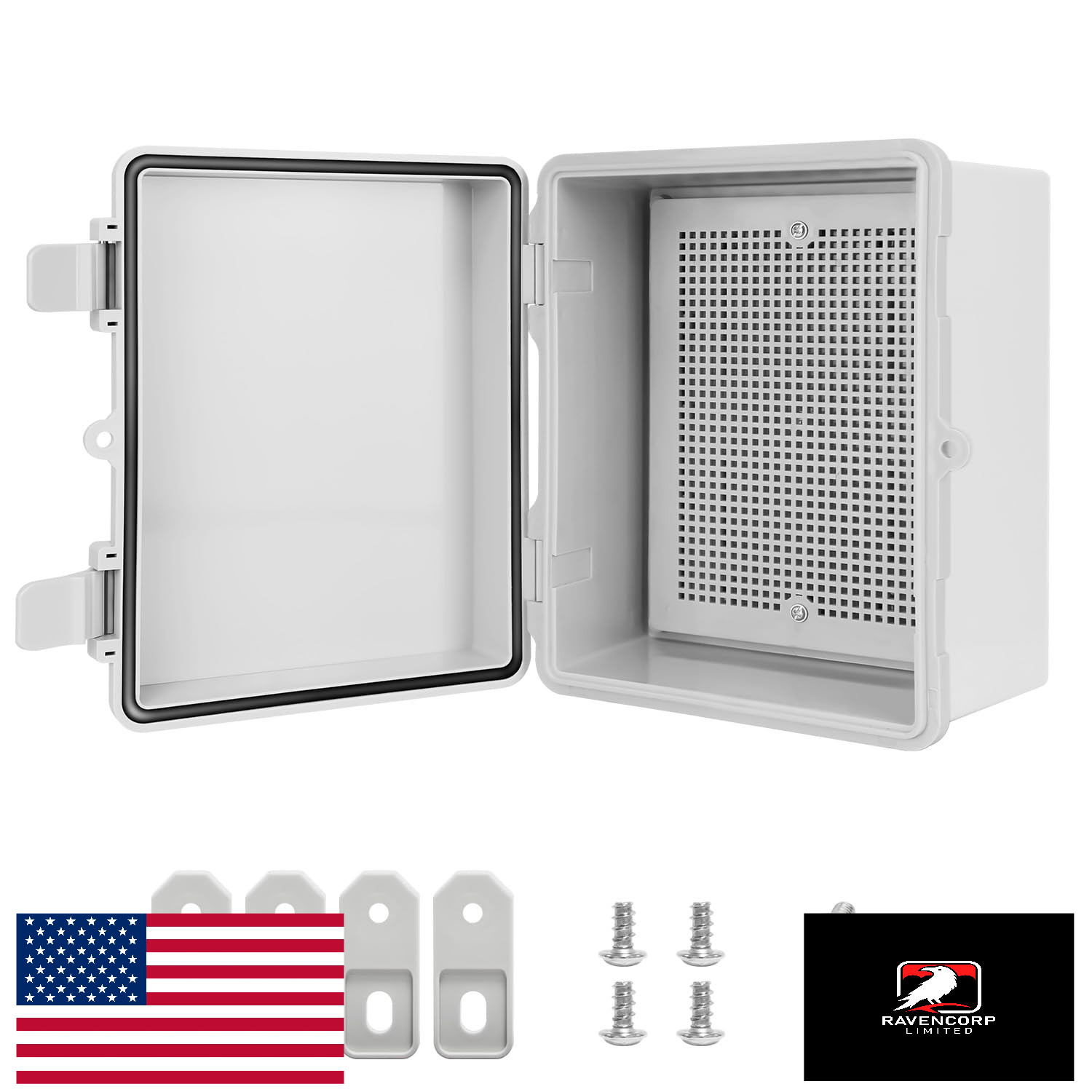 LMioEtool Junction Box ABS Plastic IP65 Waterproof Dustproof Electrical Enclosur