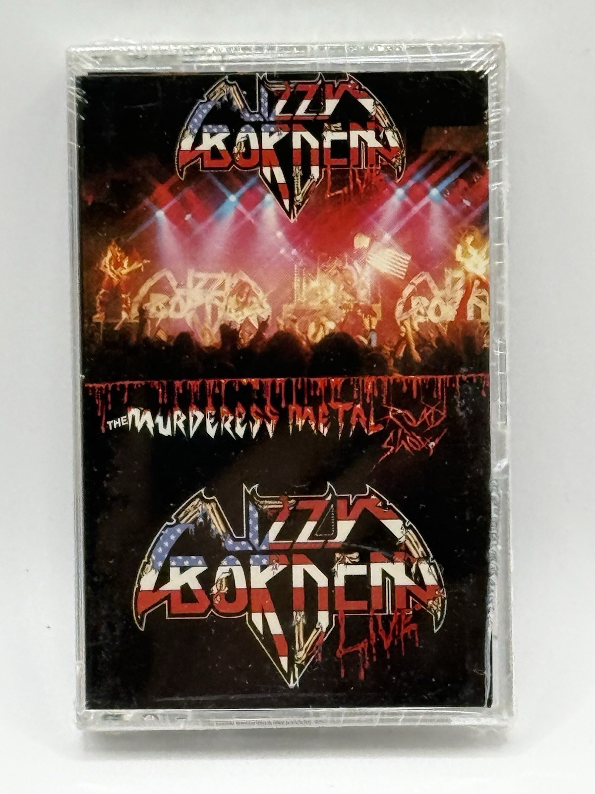 LIZZY BORDEN The Murderess Metal Road Factory Sealed New Cassette (Drill Hole)