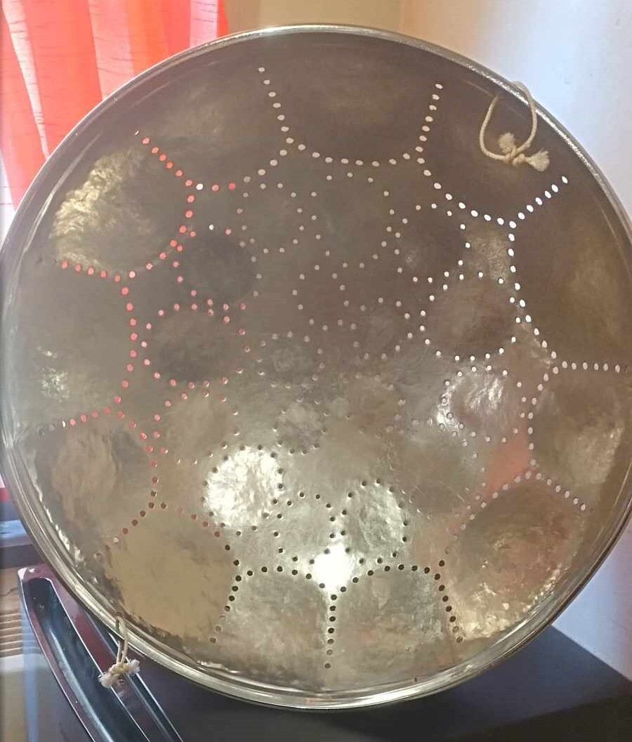 Rare Antique 26" Silver Tenor Pan Played by BP Renegades Musician -Own History!