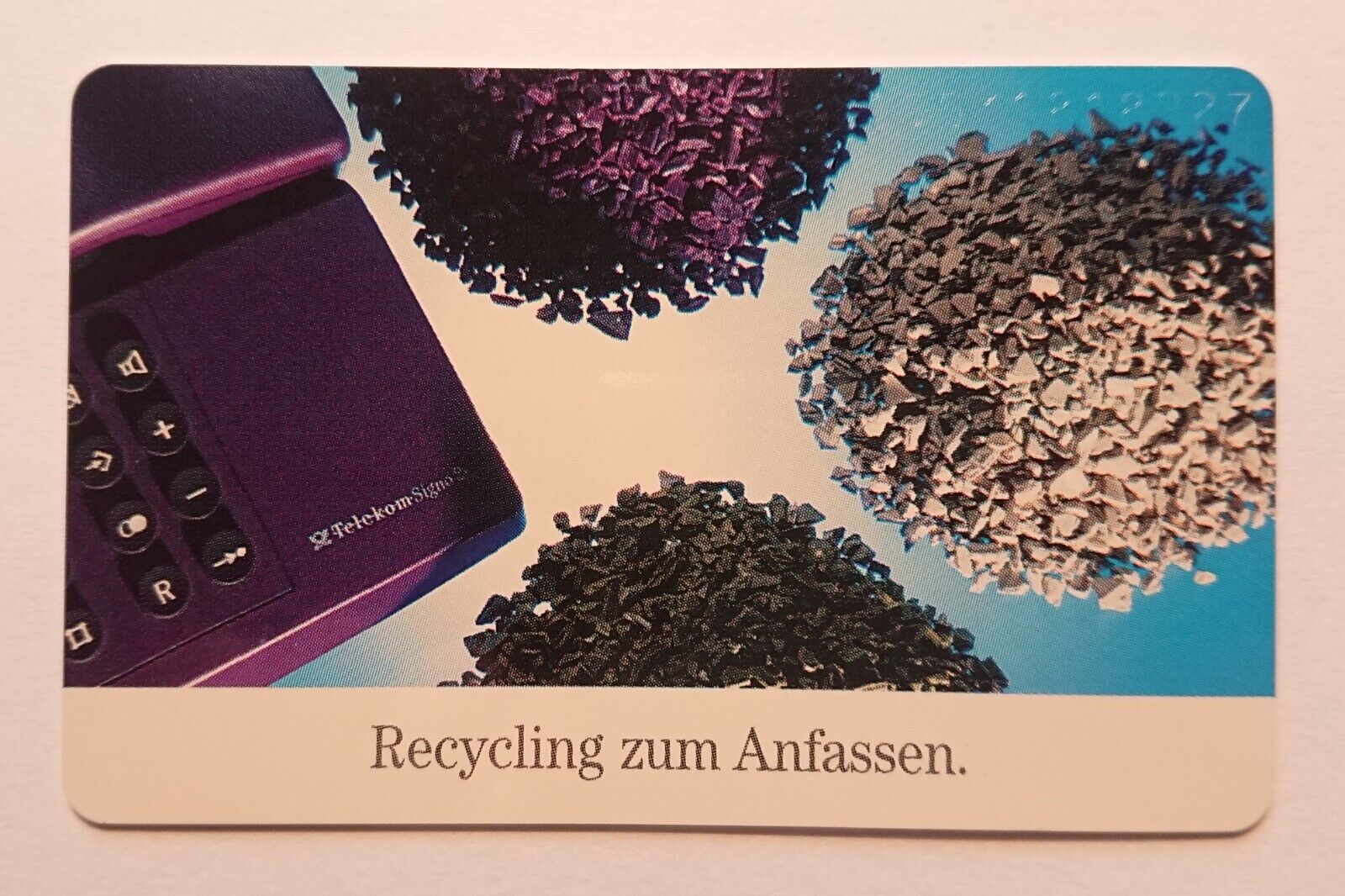 Phone card Collectible card 6 DM Recycling to touch A08 02.95