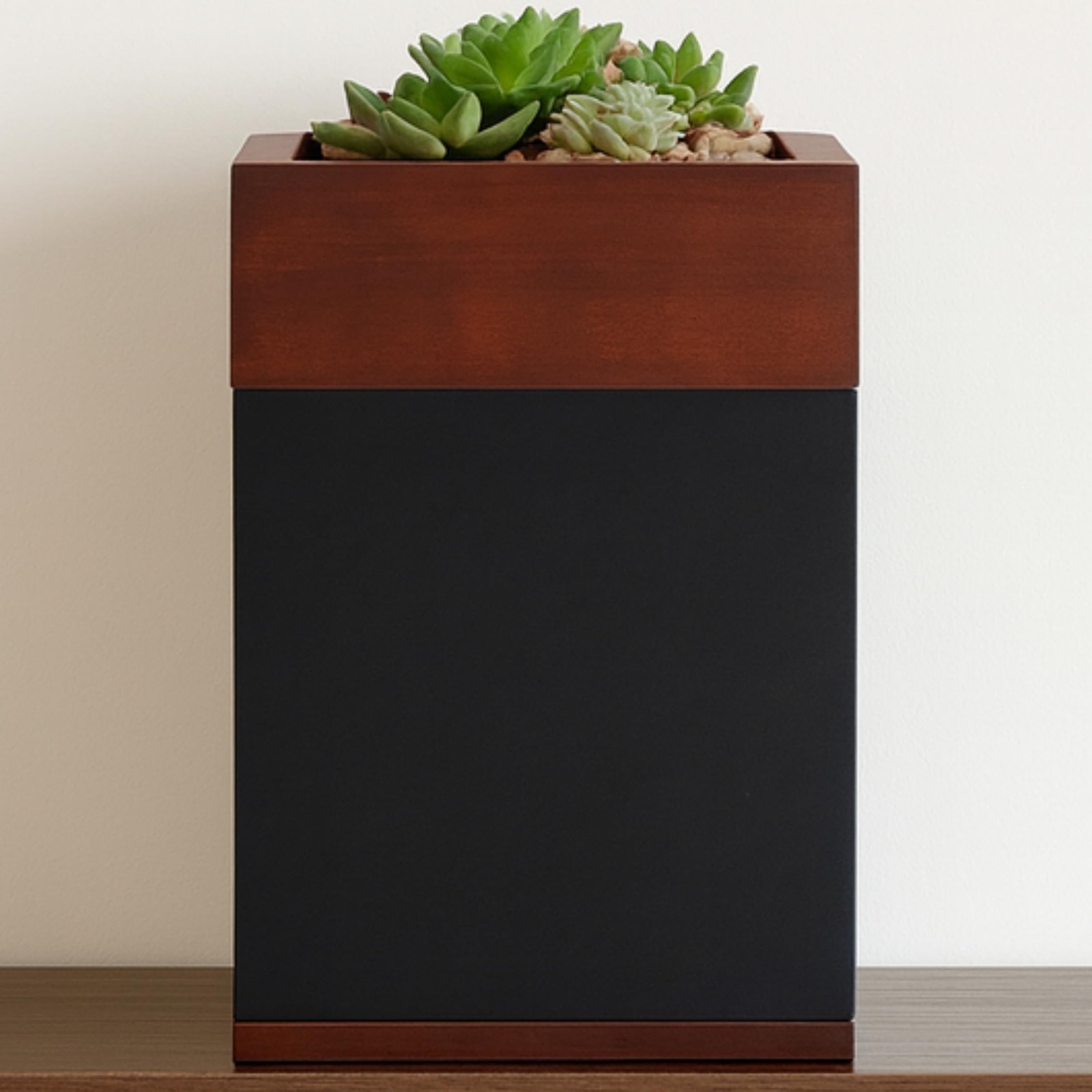 Premium Large Urns for Human Ashes with Planter, Handcrafted Walnut Wooden Ur...