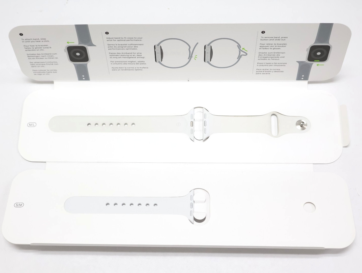 Apple 3E306AM/A Watch 38mm White Sport Band Demo