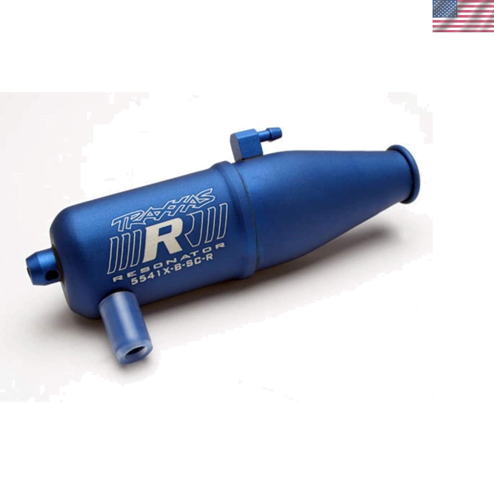5541X Resonator Tuned pipe, R.O.A.R. legal, Blue-Anodized Aluminum single cha...