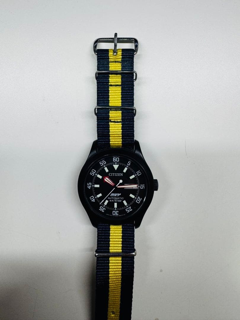 CITIZEN Automatic Watch Navy/Yellow