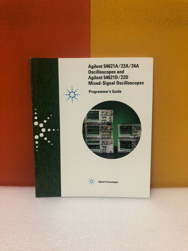 HP 54622-97026 54621A/22A/24A & 54621D/22D Mix-Signal Oscilloscope Program Guide