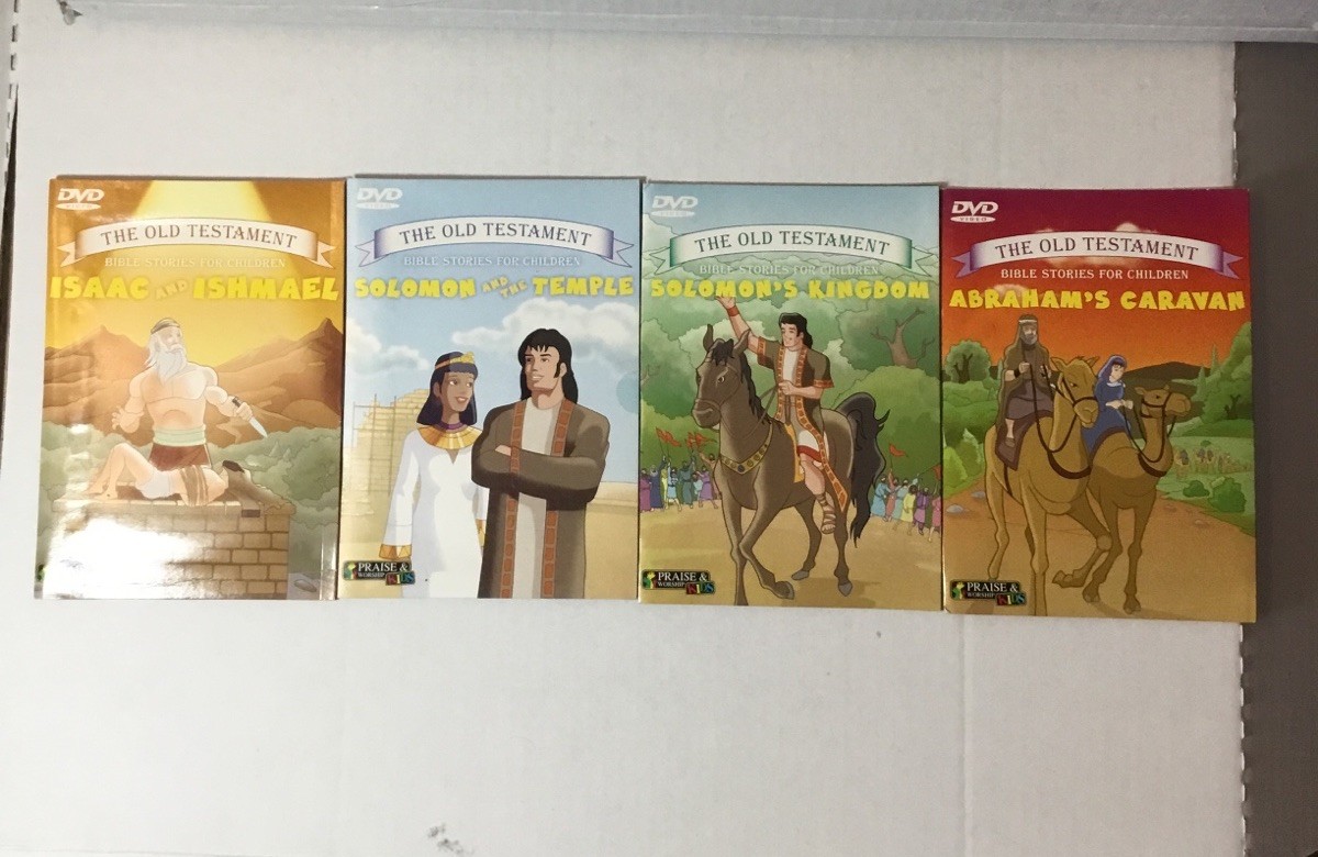 The Old Testament Bible Stories For Children DVD Lot 4ct 