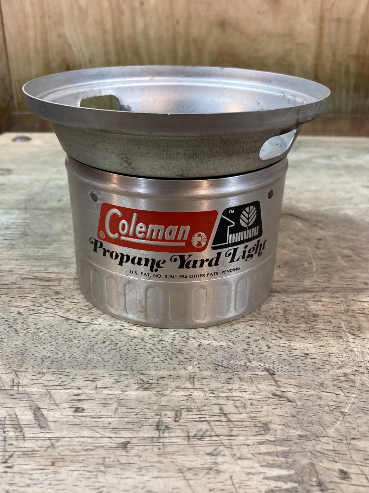 Coleman 5179 Propane Yard Light - Collar Globe Rest - Surface Rust