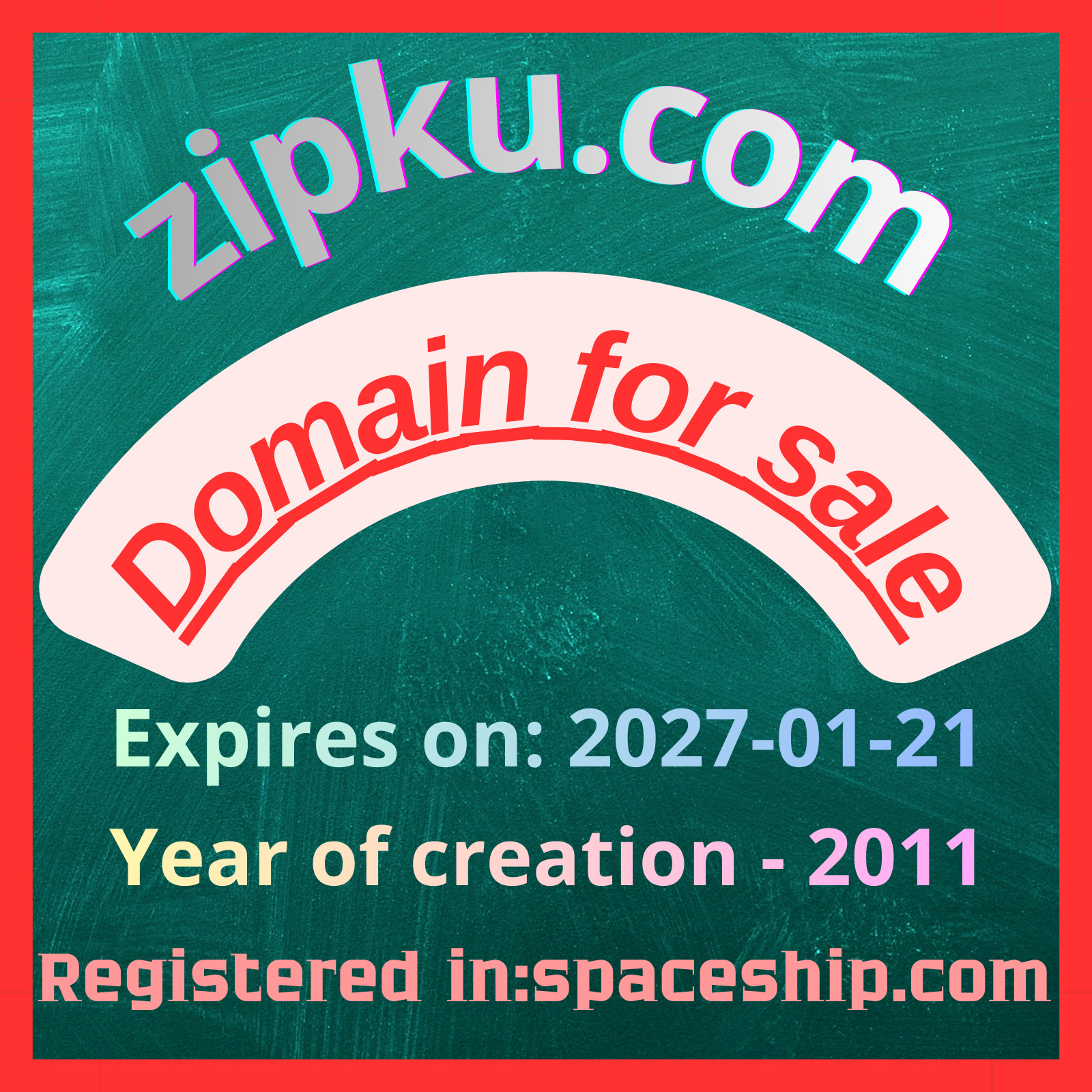 ZIPKU.COM old premium domain names ll lll IV V 2 3 4 5 characters letters