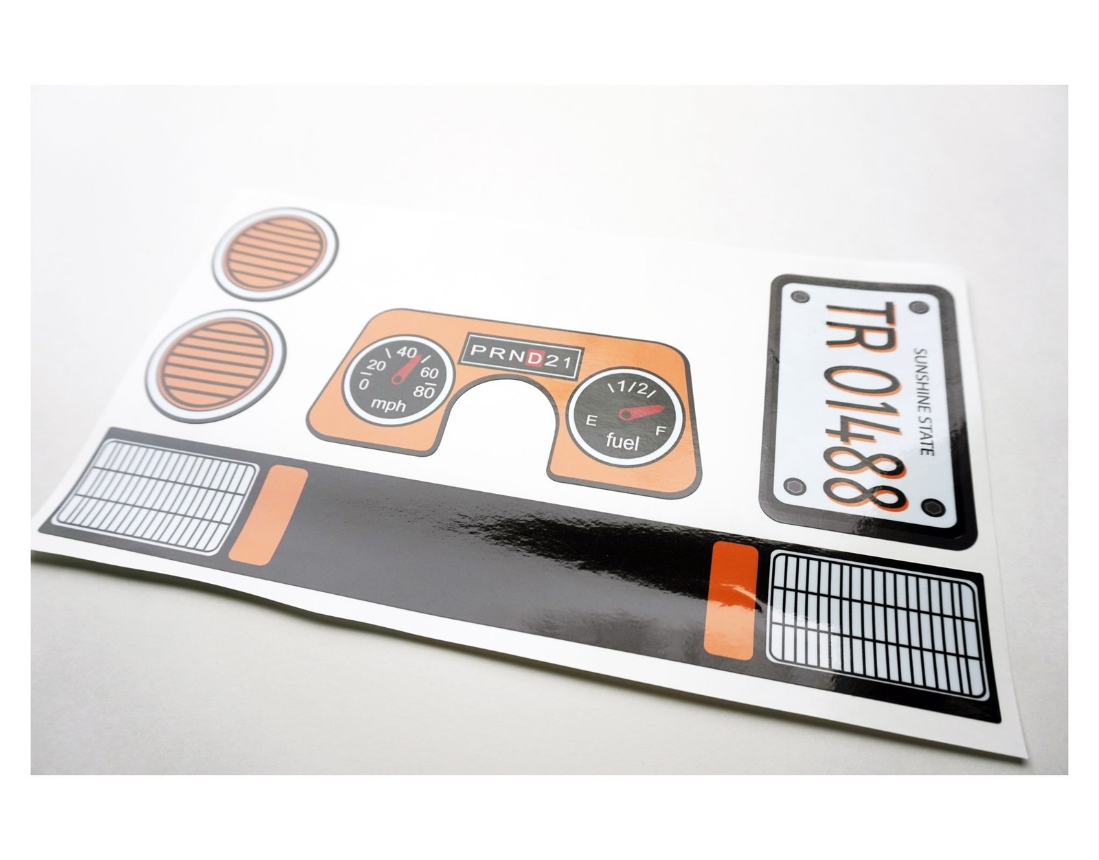 Toy Restore Decals Fits Little Tikes Vintage Original Cozy Coupe Car Orange