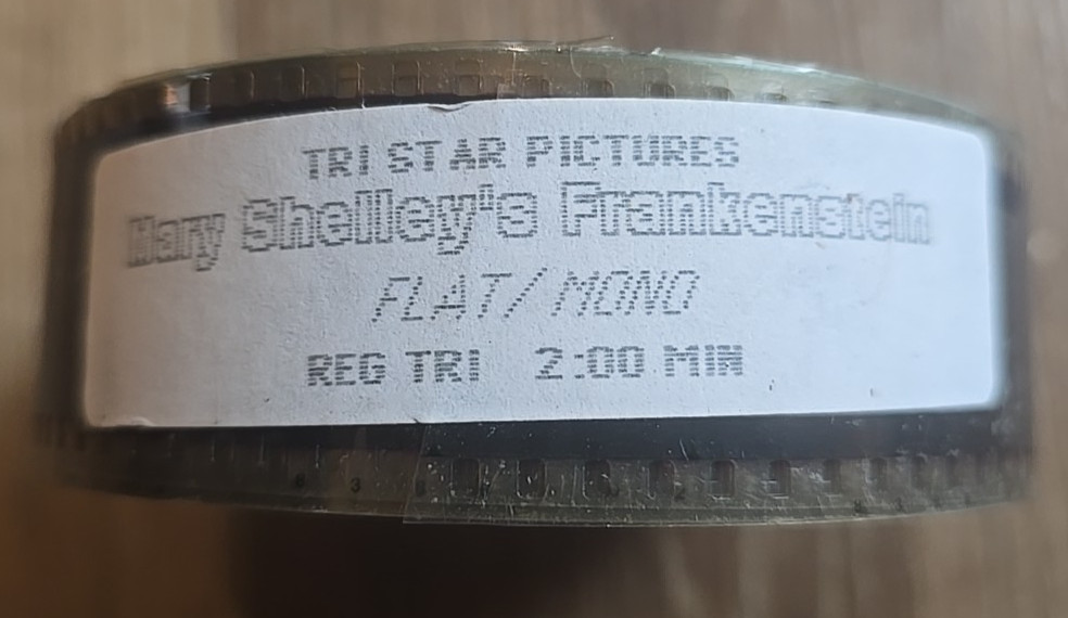 Mary Shelley's Frankenstein  35mm Trailer Reel (TriStar Pictures) FLAT/MONO FILM
