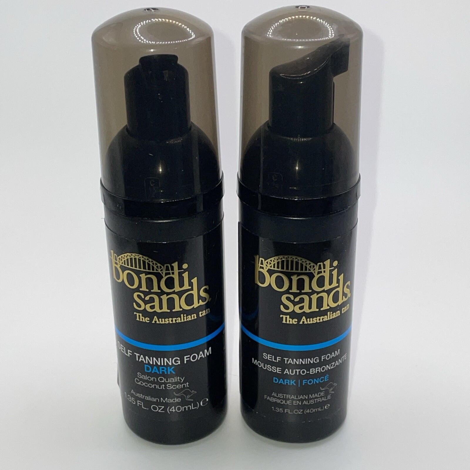 2x Bondi Sands Self Tanning Dark Foam 1.35oz TRAVEL