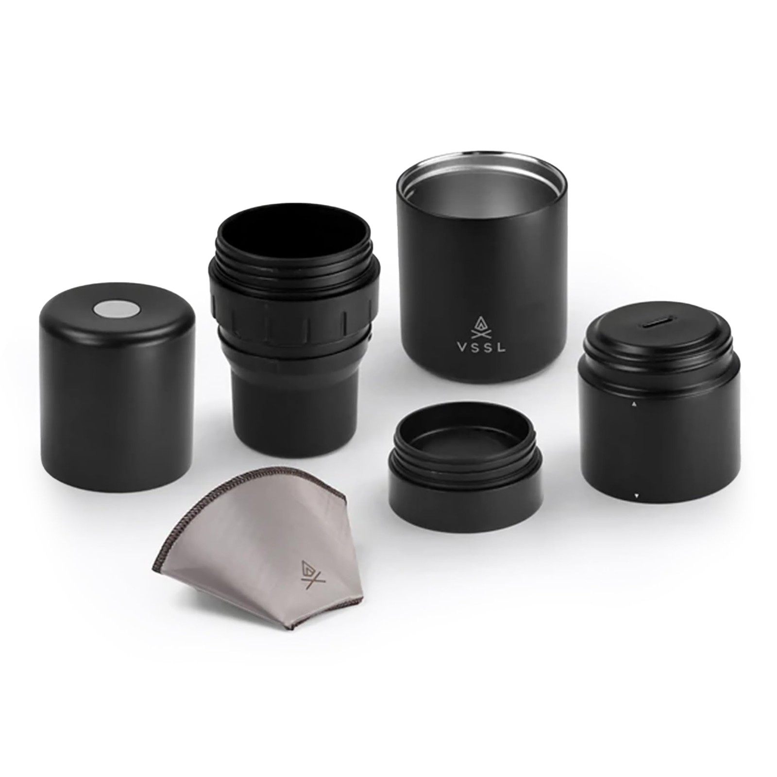 Nest Pour Over Coffee Kit Maker for Camping All-In-One Travel Transportable