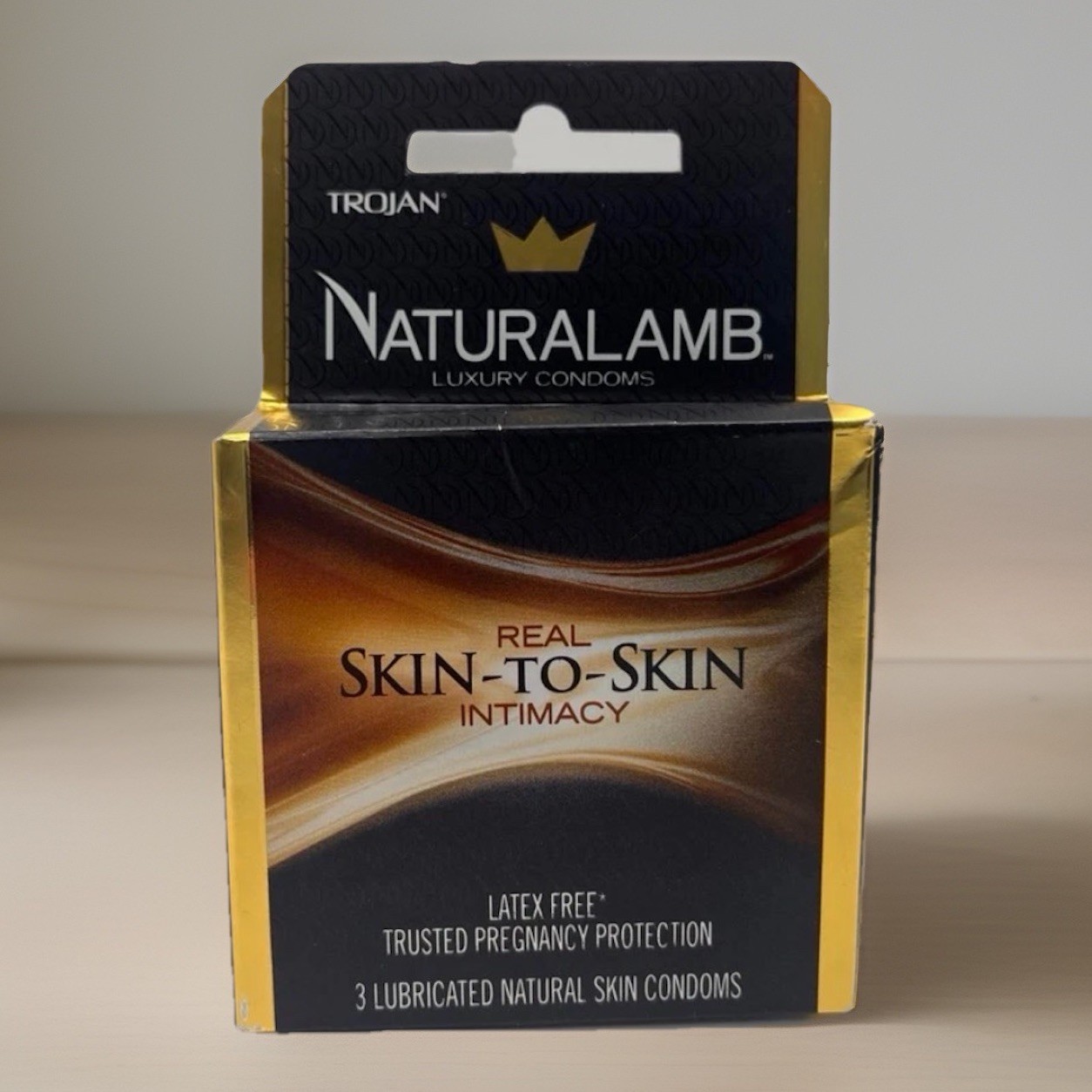 Trojan Naturalamb Lubricated Lambskin Luxury Condoms Exp 7/29 Latex Free
