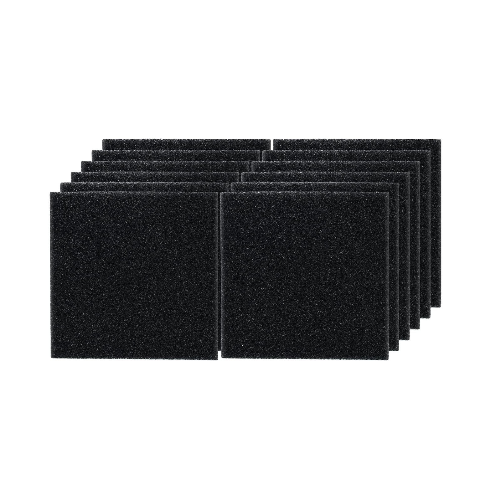 12 Pieces Fish Tank 9 x 9 x 1 Inch Filter Foam Sponges, Aquarium Bio Sponge S...