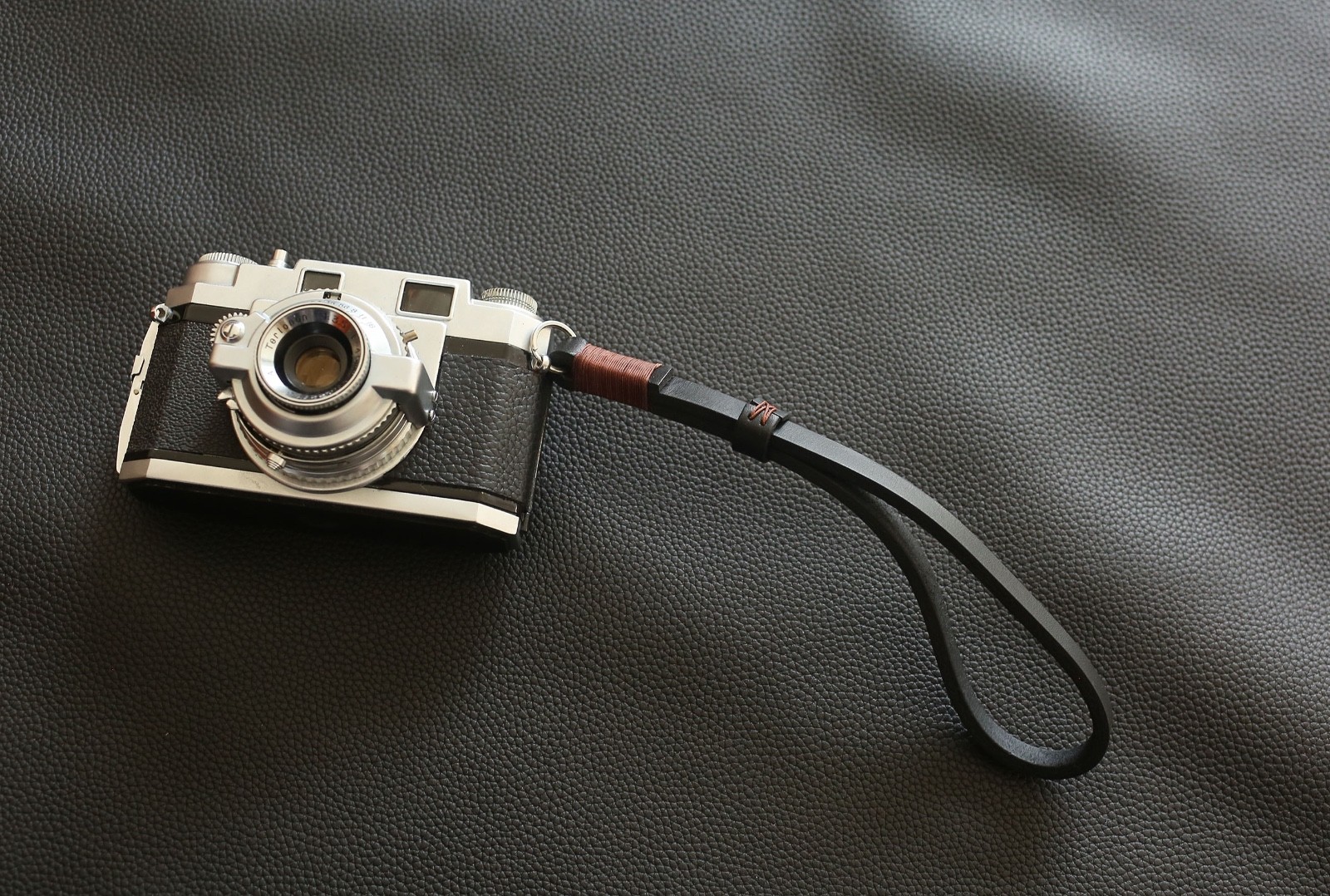 Handcrafted Heavy-Duty 4mm Leather Camera Wrist Strap